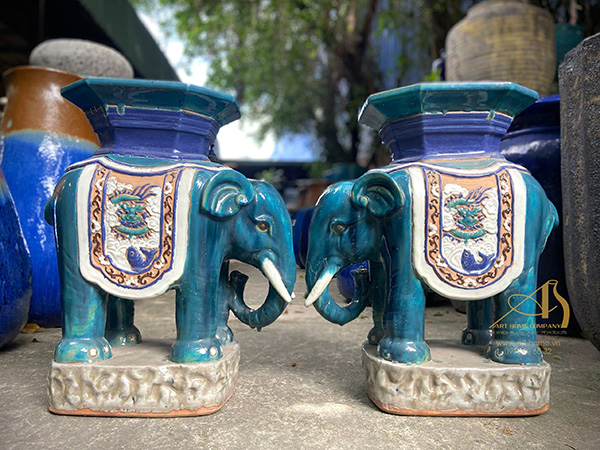 Đôn voi thủ công - Art Home Ceramics Company - Công Ty TNHH Một Thành Viên Nhà Đẹp Bình Dương